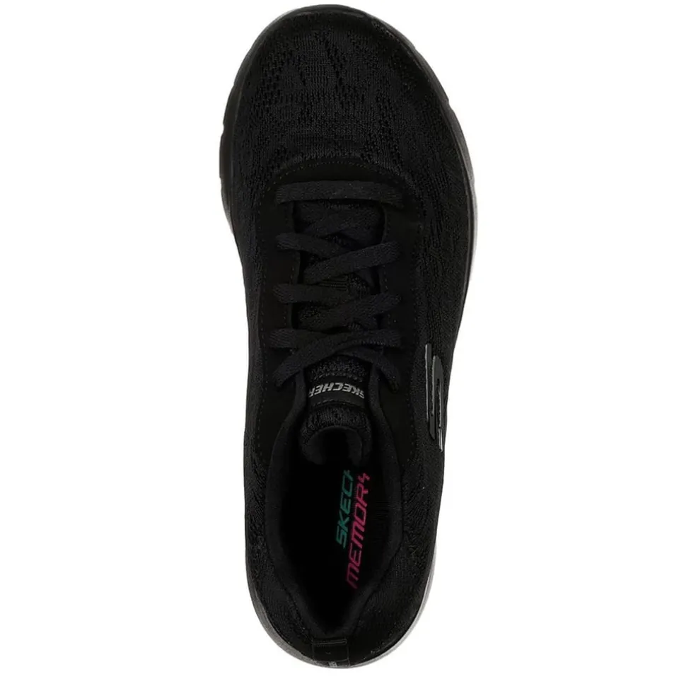 Skechers Dynamight 2.0 Homespun Ladies Trainers in Black