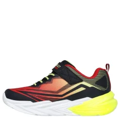 Skechers Flex Glow 4k Low Top Runners in Black