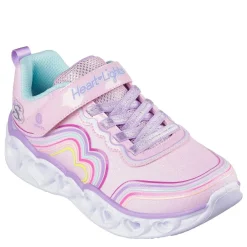 Skechers Girls Heart Light Up Trainers in Pink