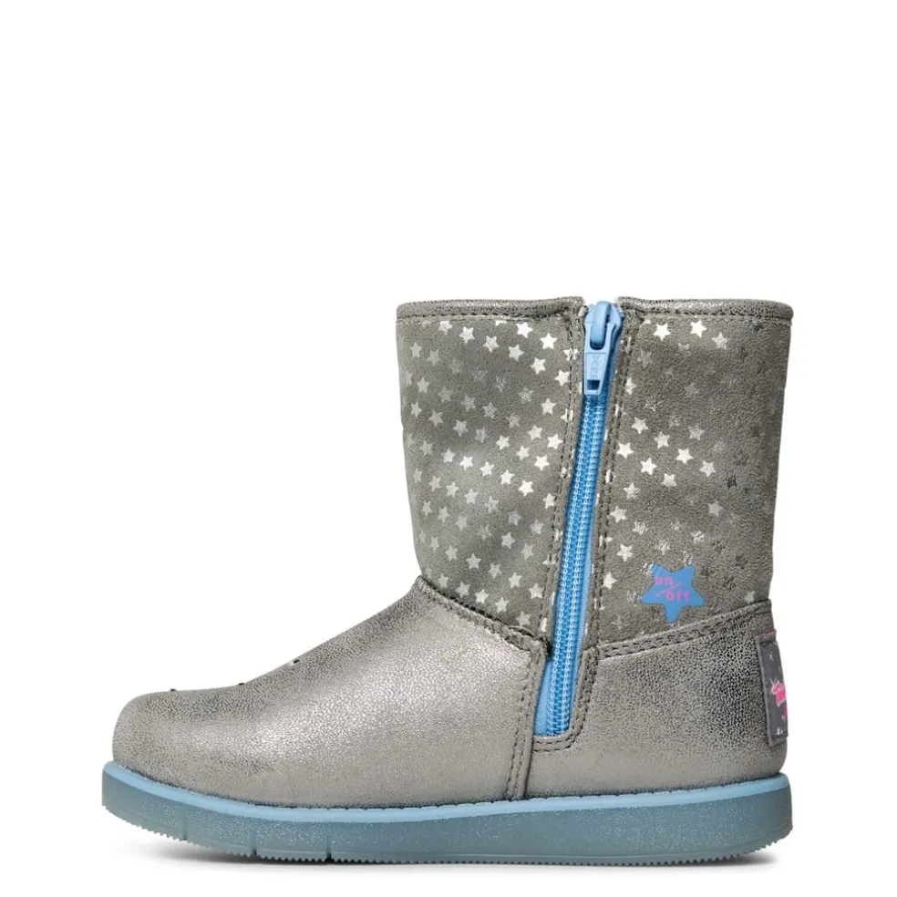 Skechers Glitz Glam Ankle Boots in Silver