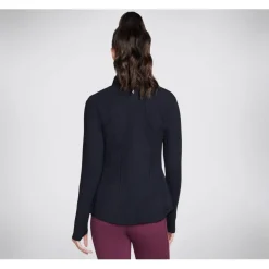 Skechers Go Walk High Neck Slim Fit Jacket in Black