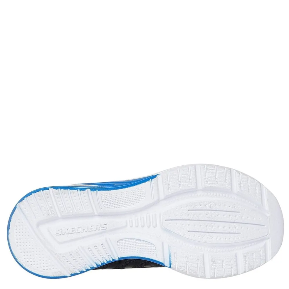 Skechers Gore And Strap Sneaker W Midsole Tech Runners Boys in Black