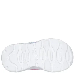 Skechers Gore And Strap Thematic Wrap Sneaker Runners Girls in Pink