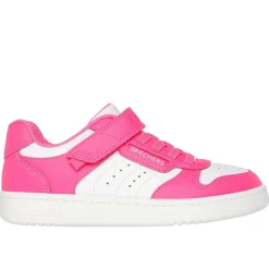 Skechers Gore And Strap Sneaker W Qtr Perfs Low Top Trainers Girls in Pink