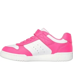 Skechers Gore And Strap Sneaker W Qtr Perfs Low Top Trainers Girls in Pink