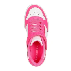 Skechers Gore And Strap Sneaker W Qtr Perfs Low Top Trainers Girls in Pink
