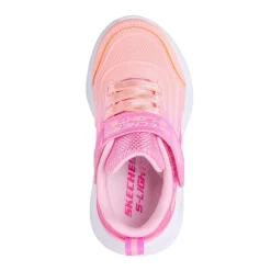 Skechers Lighted Gore And Strap Sneaker W Ombr Light Up Trainers Girls in Pink