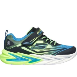 Skechers Lighted Gore And Strap Sneaker W Mids Light Up Trainers Boys in Black