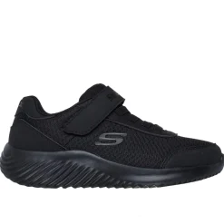 Skechers Lightweight Gore And Strap Sneaker Runners Boys in Black