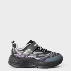 Skechers Lightweight Toddler Gore And Strap Sn Runners Boys in Black