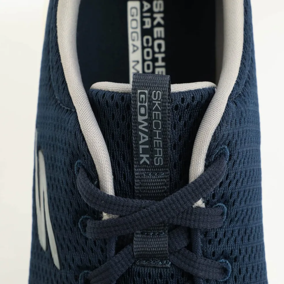 Skechers Mens Go Walk Max Progressor Trainers in Navy Grey