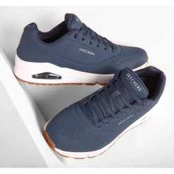 Skechers Mens Uno Stand On Air Trainers in Blue