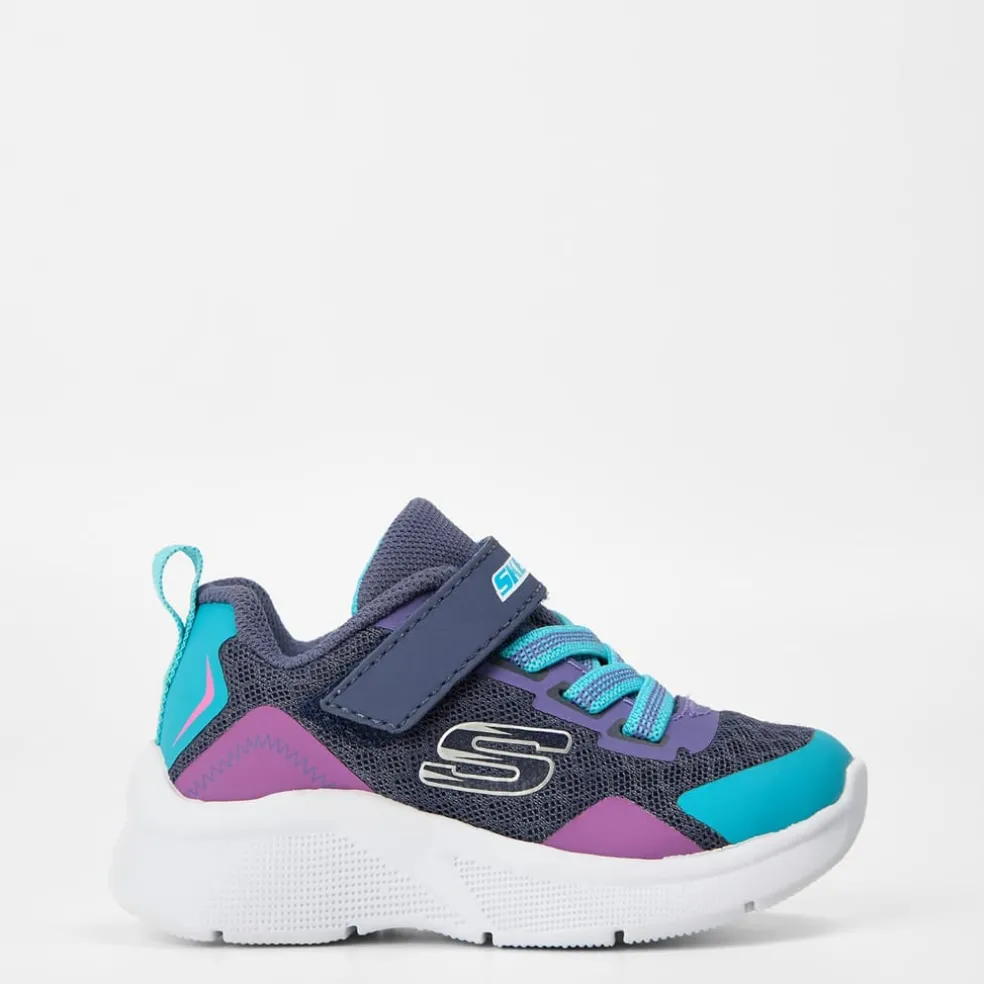 Skechers Microspec Flat Heel Trainers in Grey