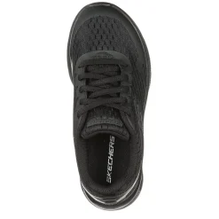 Skechers Microspec Max Junior Trainers in Black