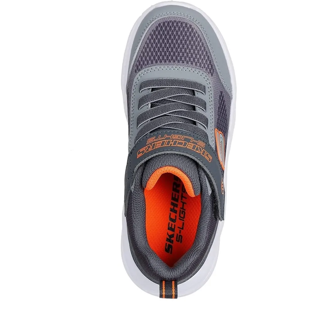 Skechers S Lights: Meteor Lights Shoes Childrens in Grey