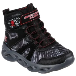 Skechers Sublima Gore Strap Lighted Rain Boots in Black