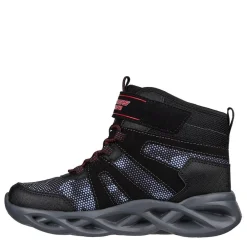 Skechers Sublima Gore Strap Lighted Rain Boots in Black