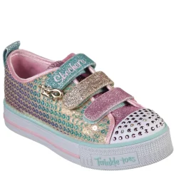 Skechers Twinkle Toes Mermaid Magic Infants Trainers in Gold