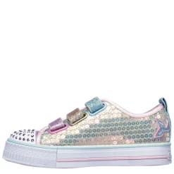 Skechers Twinkle Toes Mermaid Magic Infants Trainers in Gold