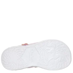Skechers Unicorn Flatform Sandals in Pink