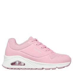 Skechers Uno Stand On Air Junior Girls Trainers in Pink