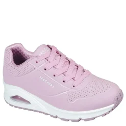 Skechers Uno Stand On Air Junior Girls Trainers in Pink