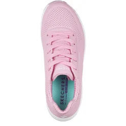 Skechers Uno Stand On Air Junior Girls Trainers in Pink