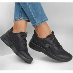 Skechers Womens Dynamight 2.0 Social Orbit Trainers in Black