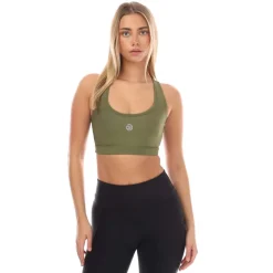 Skins Series-3 Active Bra in Khaki