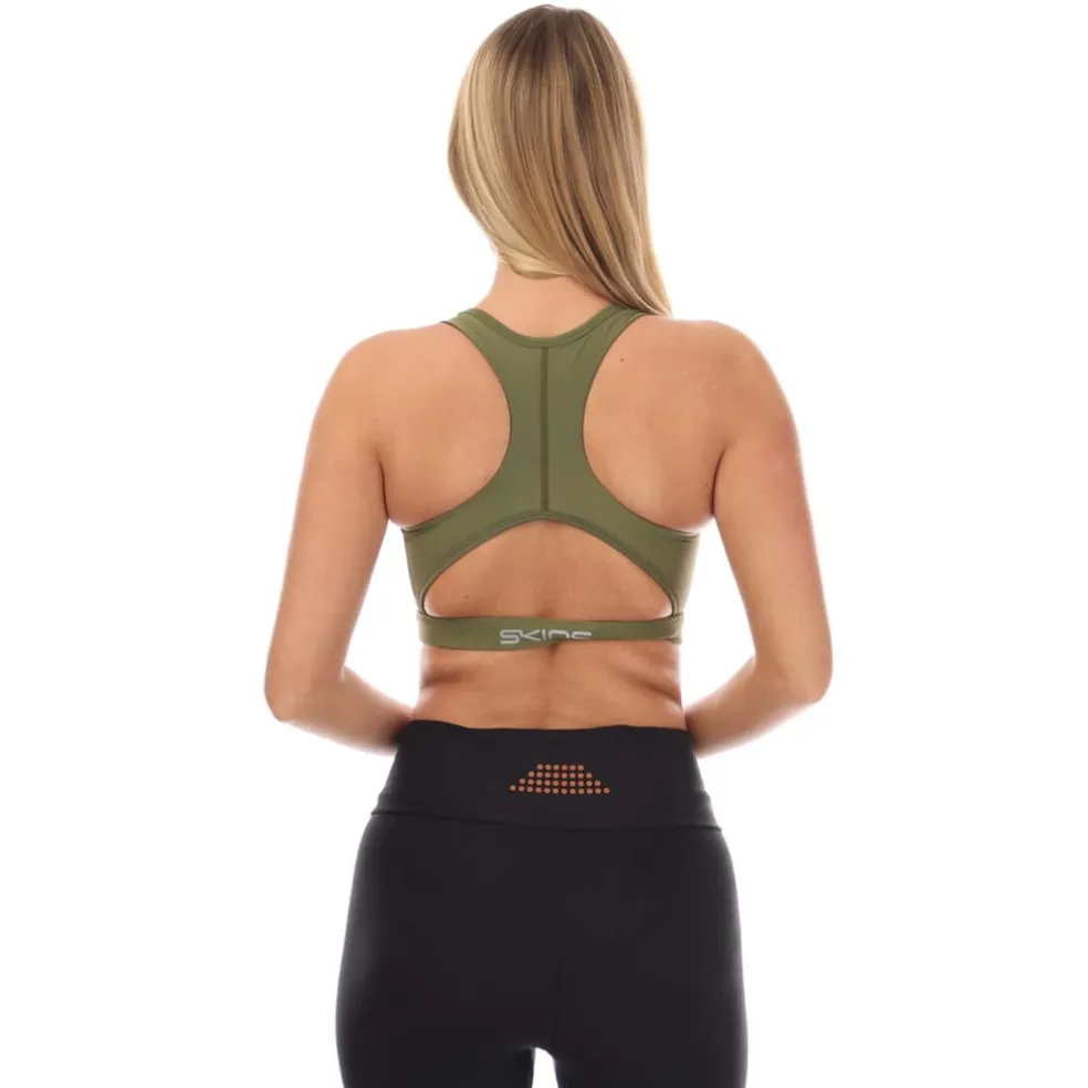 Skins Series-3 Active Bra in Khaki