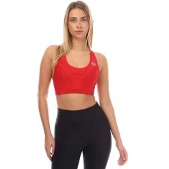 Skins Series-3 Hi-Impact Bra in Red
