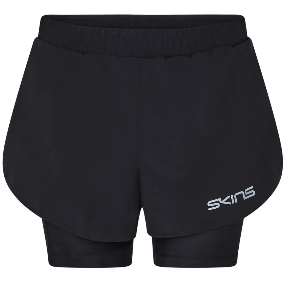 Skins SR3 Superpose Running Shorts in Black