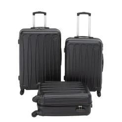 Slazenger 3 Piece Suitcase Set in Black