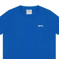 Slazenger Junior Boys Plain Tee Shirt in Blue