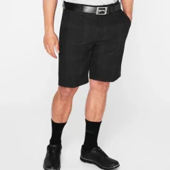 Slazenger Mens Check Shorts in Grey