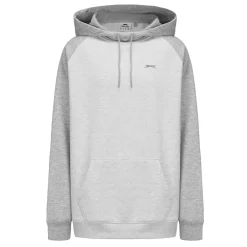 Slazenger Mens Fleece Contrast Hoodie in Grey