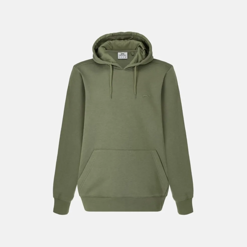 Slazenger Mens Fleece Hoodie in Green