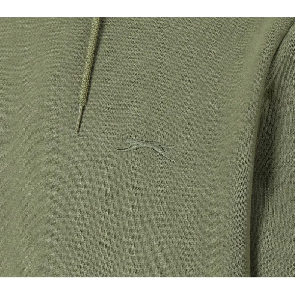Slazenger Mens Fleece Hoodie in Green