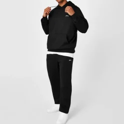 Slazenger Mens Fleece Hoodie in Black