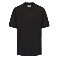 Slazenger Mens Leisure Henley Polo Short in Black