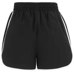 Slazenger Piping Athletic Shorts with Curved Hem in Black