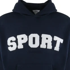 Slazenger Sportstyle Logo Hooded Sweatshirt in Blue