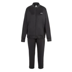 Slazenger Womens Bomber Tracksuit Set in Black