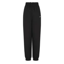 Slazenger Womens Closed Hem Fleece Pants in Black