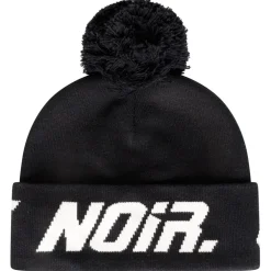 Societe Noir Lettering Beanie in Black