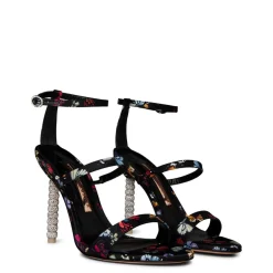 Sophia Webster Rosalind Heeled Sandals in Black