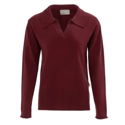 SoulCal Cal Women Long Sleeve Polo Jumper in Red