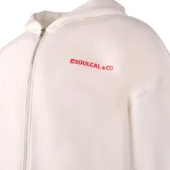 SoulCal Santorini Hooded Regular Fit Sweatshirt in White