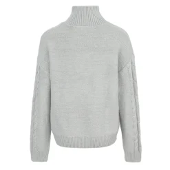 SoulCal Turtleneck Cable Knit Sweater in Grey