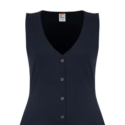 SoulCal V-Neck Midi A-Line Dress in Black